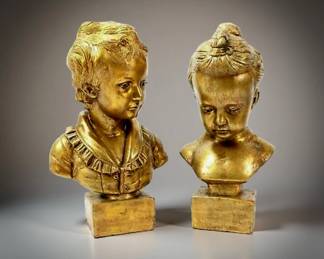 French Chaulkware Busts