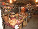 lots of baskets and miscellaneous! A view of the basement...