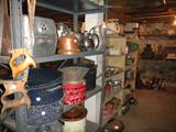 kitchen items, glass, basement miscellaneous...