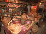 Lots of baskets, and miscellaneous basement items