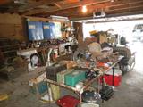 garage... tackle boxes (with some older but, as is tackle)