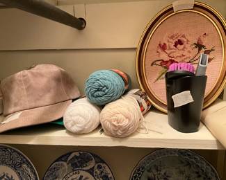 Bedroom closet-,hat, picture, yarn & more