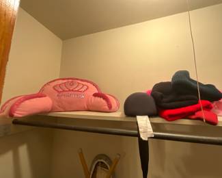 Bedroom closet - Princess back cushion & miscellaneous