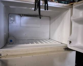 Inside of refrigerator freezer