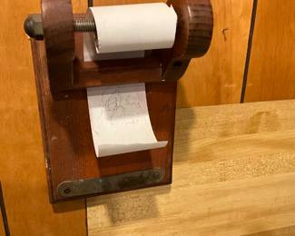 Kitchen - vintage wall holder for notes