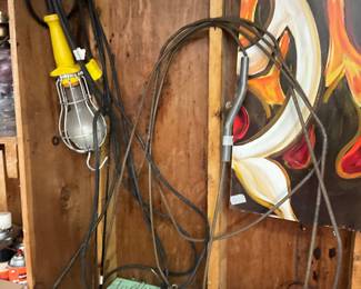 Located inside 2 door attached garage 