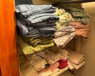Bedroom closet - more linens