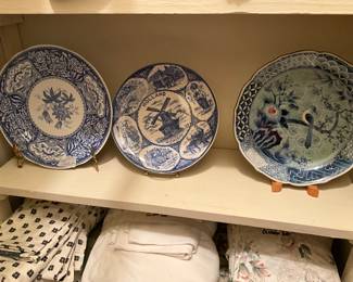 Bedroom - plates on stands