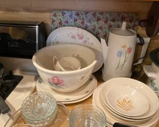 Kitchen counter by stove