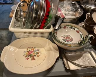 Kitchen -more platers, bowls & miscellaneous