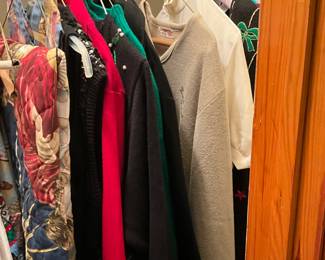 3rd bedroom - clothing items - some sweaters