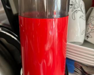 1980s Red Braun Coffee Grinder