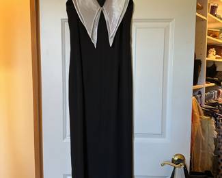Circa 1990s Maestri Di Moda Tuxedo Style Dress