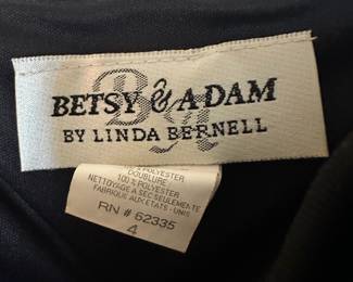 1990s Betsy & Adam Black Maxi Dress - Size 4