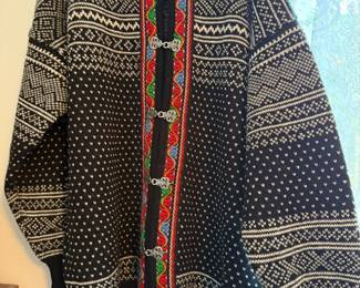 Norskwear Norwegian 100% Wool Knit Cardigan Sweater – Size Medium