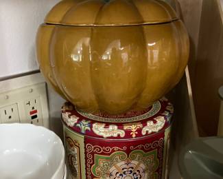 Ceramic Pumpkin Cookie Jar