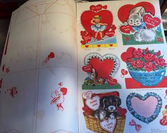 1950s Whitman Punch Out Valentines Cards