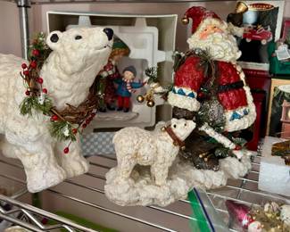 Polar Bear Christmas Figurines