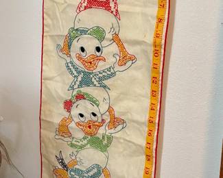 Donald Duck Needle Point Growth Chart