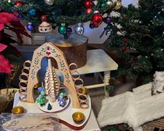 German Christmas Pyramid, Mini Christmas Tree