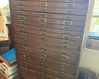 Early 1900's Typesetter Cabinet