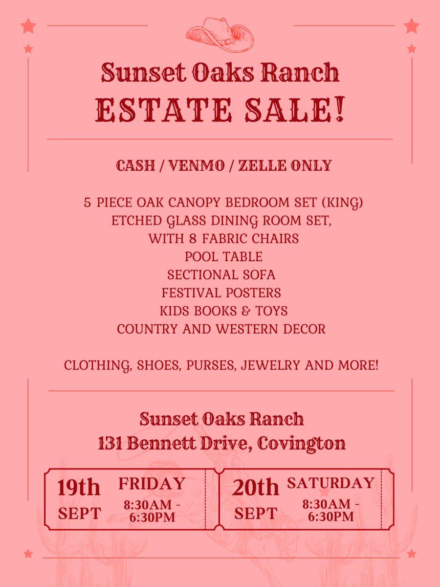 Estate Sale Invite