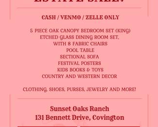 Estate Sale Invite