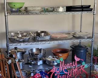 Several Large Shelving Units with Adjustable Shelves