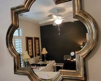 Large, Heavy Gold Mirror