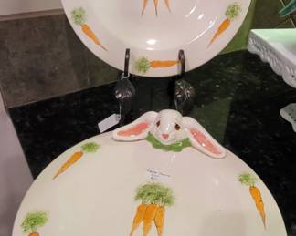 Whimsy Bunny Platters