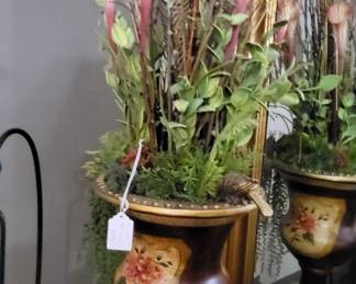 Decorative Urn with Floral Arrangement (2 available)