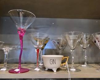 Selection of Martini Glasses
