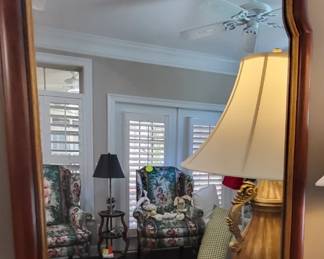 Wooden Vertical Mirror
