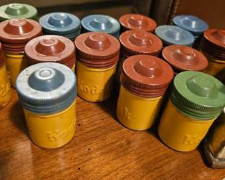 Vintage Kodak film canisters