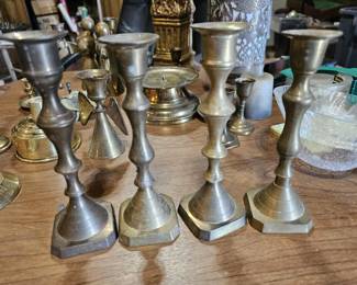 Brass candlesticks