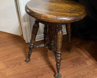 Antique Piano Stool