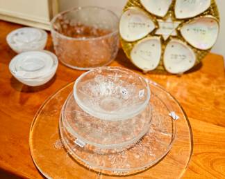 Kosta Boda serving pieces 