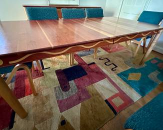 Custom dining table with leaf (not shown)