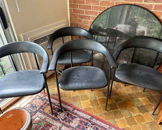 Set of Four chairs by Giancarlo Vegni & Gualtierotti for Fasem