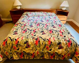 Sun Cabinet MCM Platform Bed and Side Tables.  Bed and side tables sold separately.