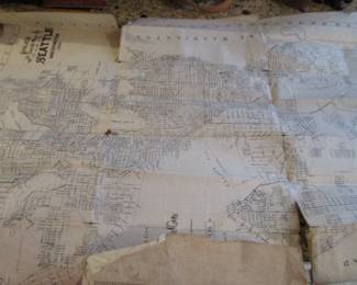 Antique Seattle map