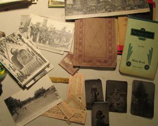 Huge huge huge amount of antique postcards, tin types