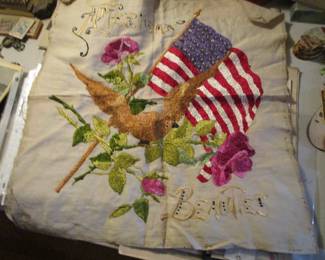 Exquisite crewel and bead work