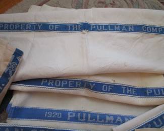 Vintage railroad linens