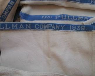 Vintage railroad linens