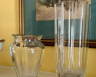 Rosenthal and other glass vases