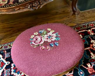 Needlepoint stool