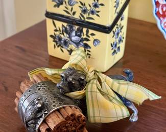 Vintage napkin ring, Limoges box