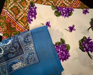 Liberty of London and other silk scarves