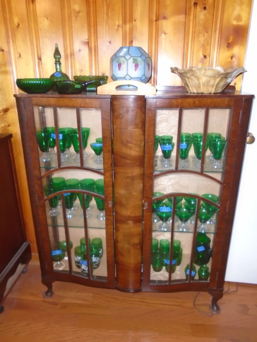 One of several lovely china cabinets